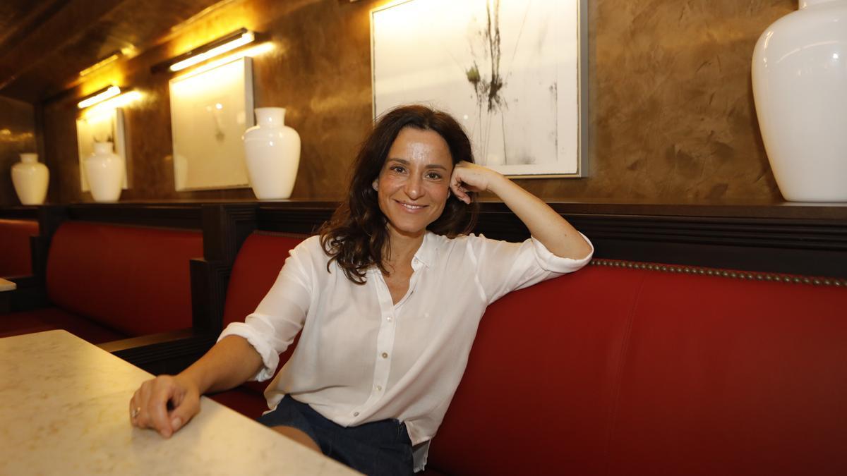 Cristina Matesanz, en el Café Dindurra de Gijón.