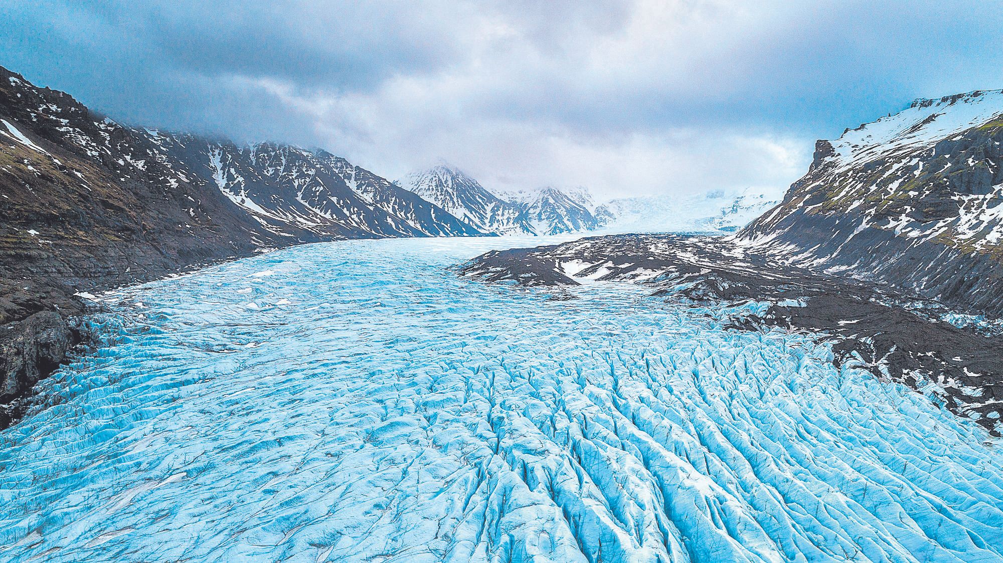 Glaciar Skaftafall, Parque Nacional Vatnajokull en Islandia