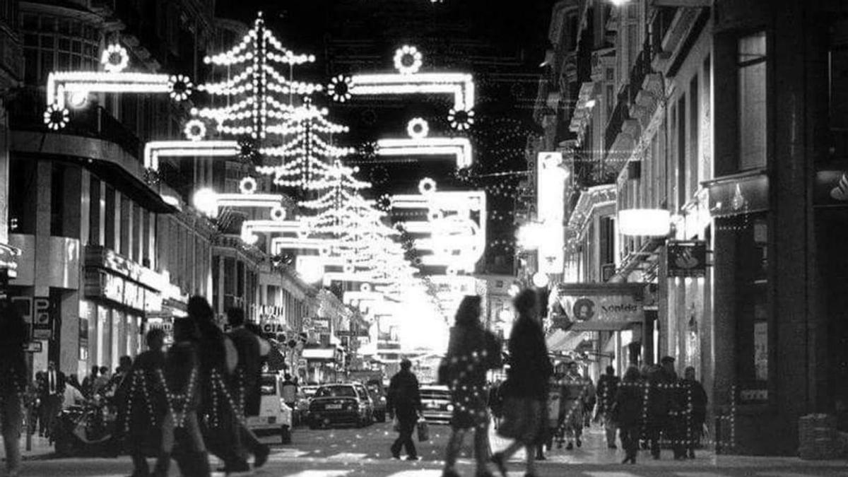 Luces de Navidad en Málaga.