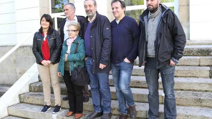 Susana Bayo, Manuel González, Pepa Corredoira, Etelvino Blanco, Claudio Cerdeiriña y Alfonso Diz. // I.Osorio