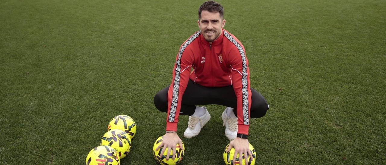 Rubén Yáñez posa para LA NUEVA ESPAÑA en Mareo.