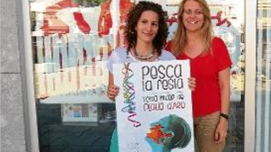 El cartell «Pesca la festa» és obra de la banyolina Gemma Planas.