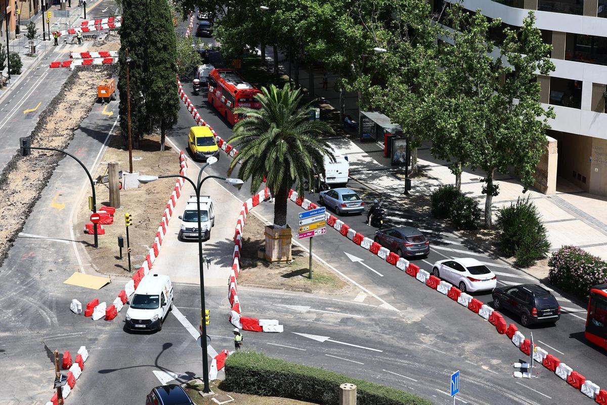 En imágenes I Continúan las obras en varias calles de Zaragoza