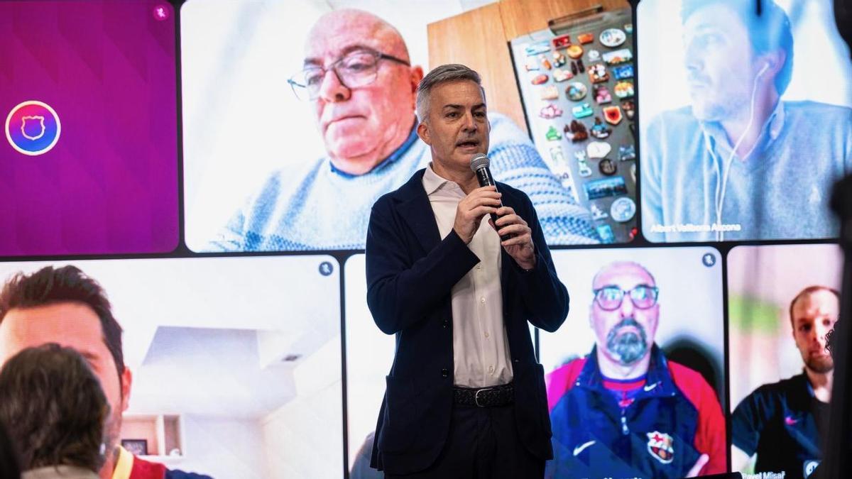 Victor Font compartió con varios socios su intervención de este miércoles, vía telemática