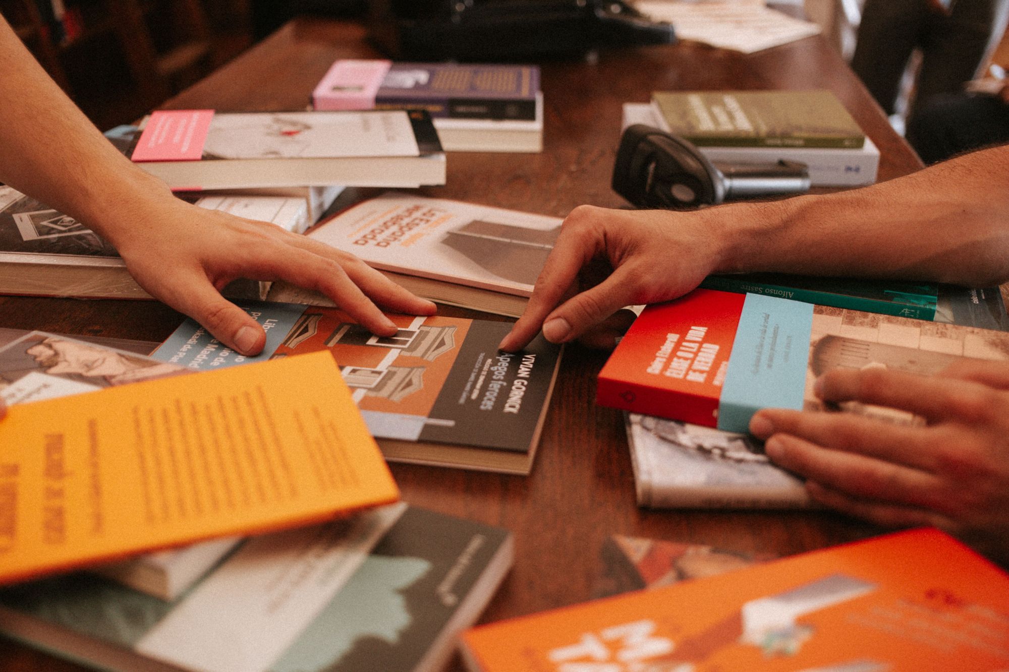 Libros en una librería