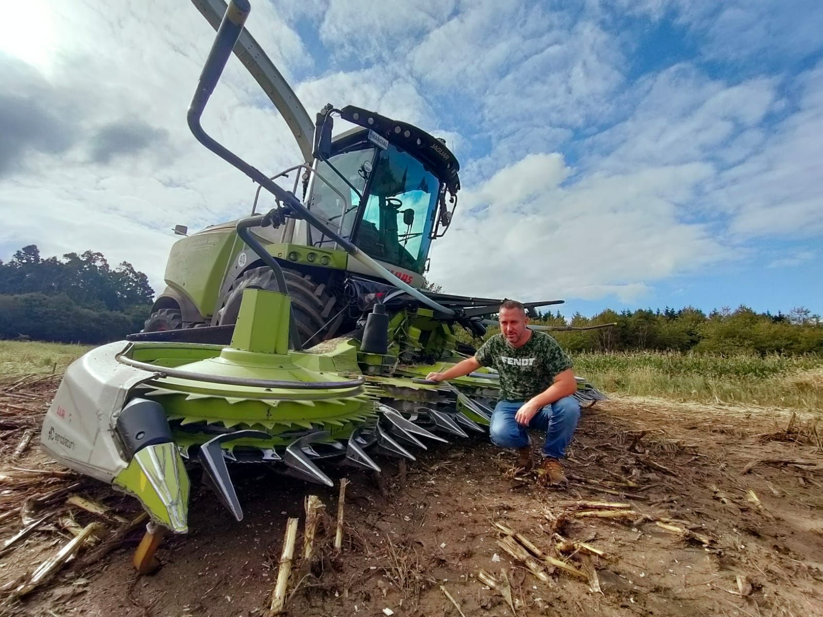 La cosechadora de un millón de euros de Marcial da Pereira