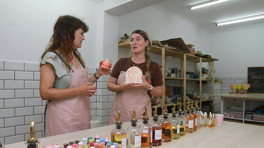 Así es el local Art Dritt Studio, famoso por sus talleres de creación de velas aromáticas artesanales