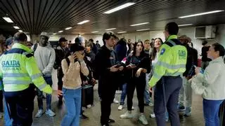 Una avería eléctrica interrumpe la circulación en Metrovalencia durante la jornada de huelga