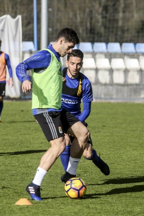 Entrenamiento del Real Oviedo.