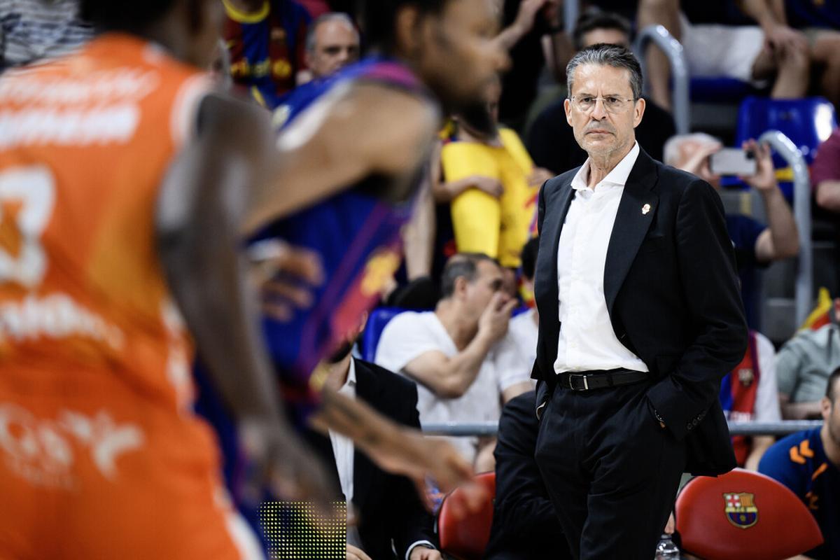 Pedro Martínez, en el tercer partido de la final de Liga Endesa ante el Barcelona.