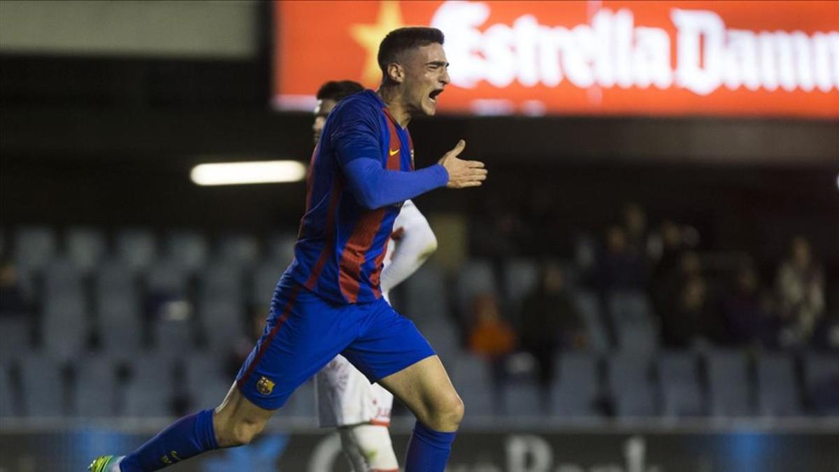 Borja López, con el Barça B