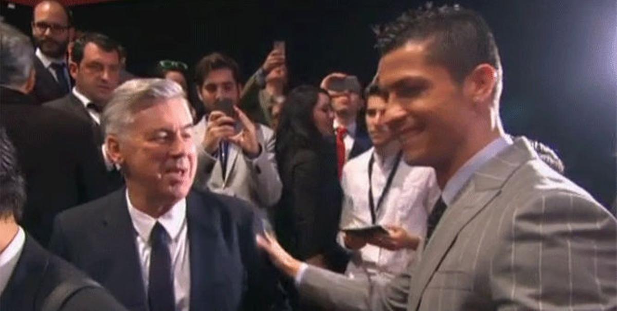 Ancelotti se reencontró con Cristiano y Sergio Ramos