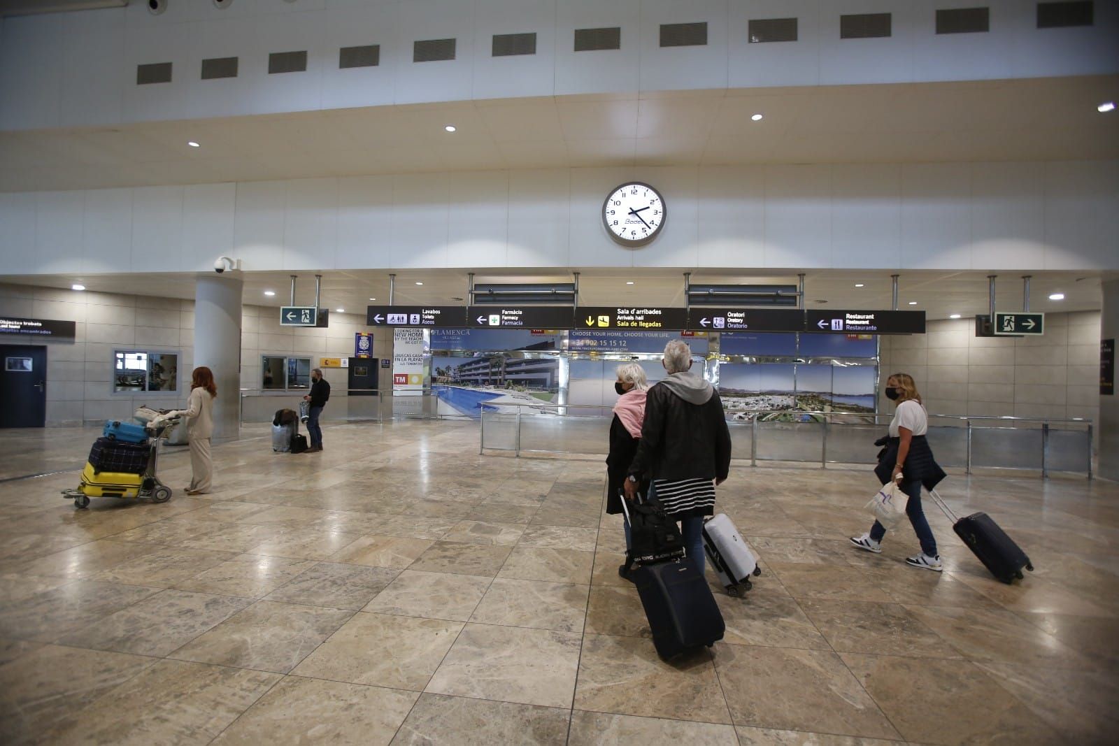 Llegada de vuelos al aeropuerto de Alicante-Elche - Información