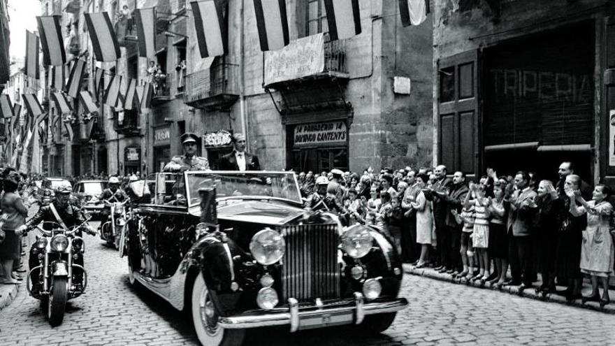 Visita del dictador Francisco Franco a Girona, el 17 de miag del 1960.