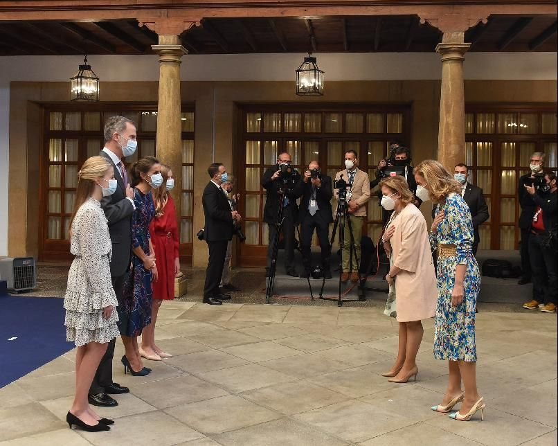 Premios Princesa de Asturias 2020 | Los Reyes reciben a los premiados en el hotel de la Reconquista