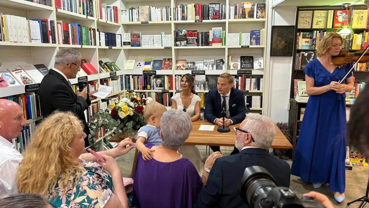 Un momento de la ceremonia.