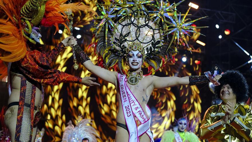 Shíky, drag Queen del Carnaval de Las Palmas de Gran Canaria 2023: coronación y actuación final