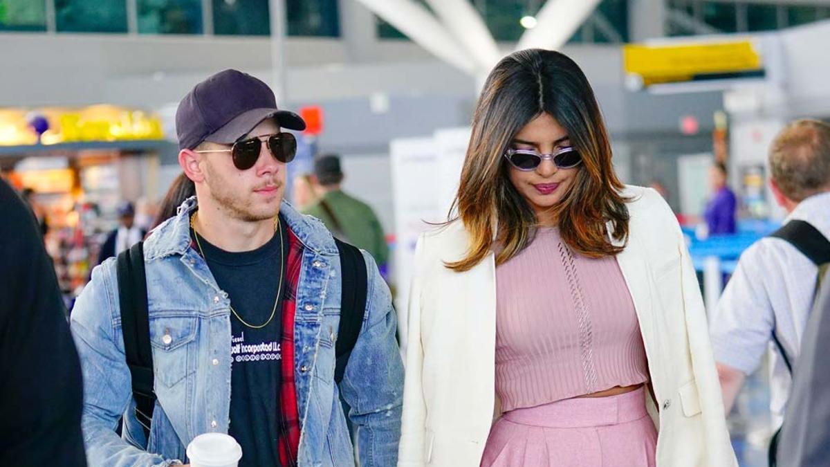 Nick Jonas y Priyanka Chopra, juntos en el aeropuerto