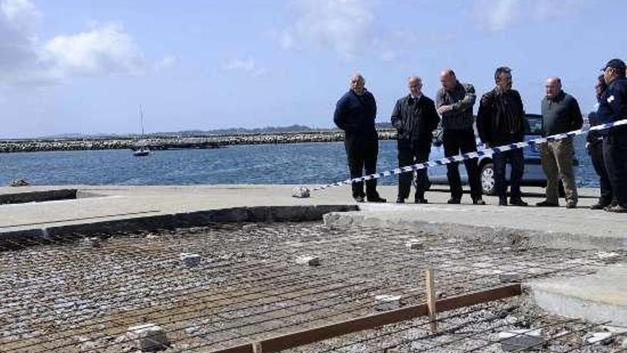 Durán contempla la actuación que se acomete en Vilanova.  // N. P.