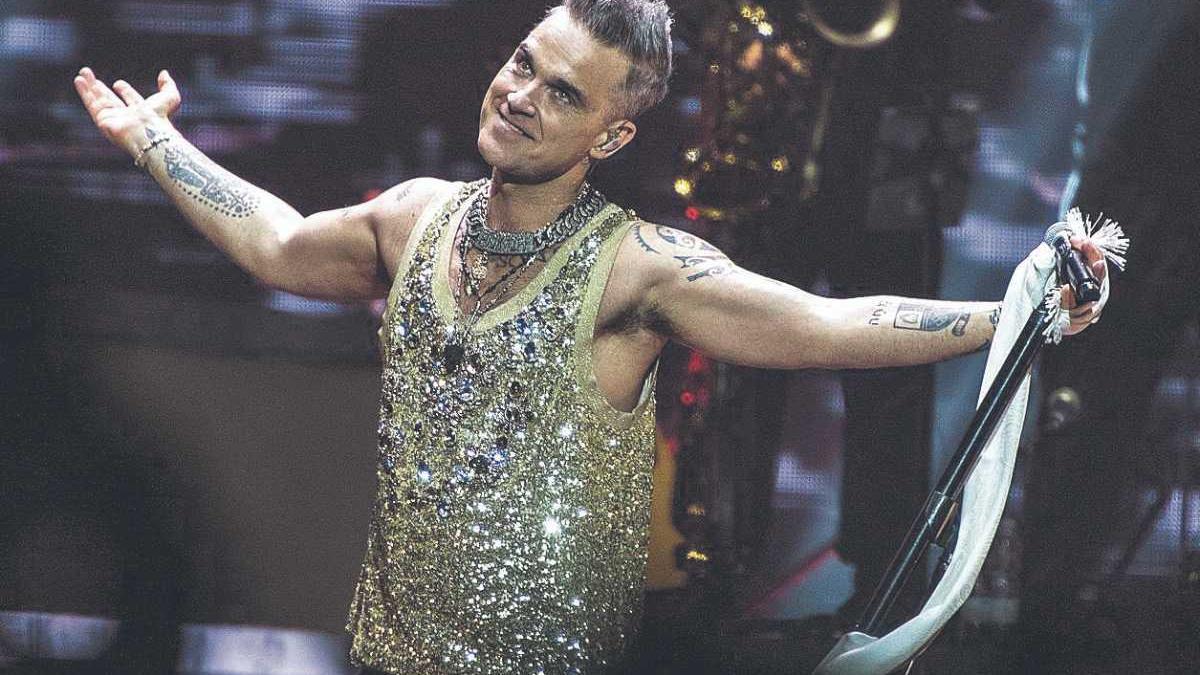 Robbie Willliams en el Palau Sant Jordi el pasado marzo