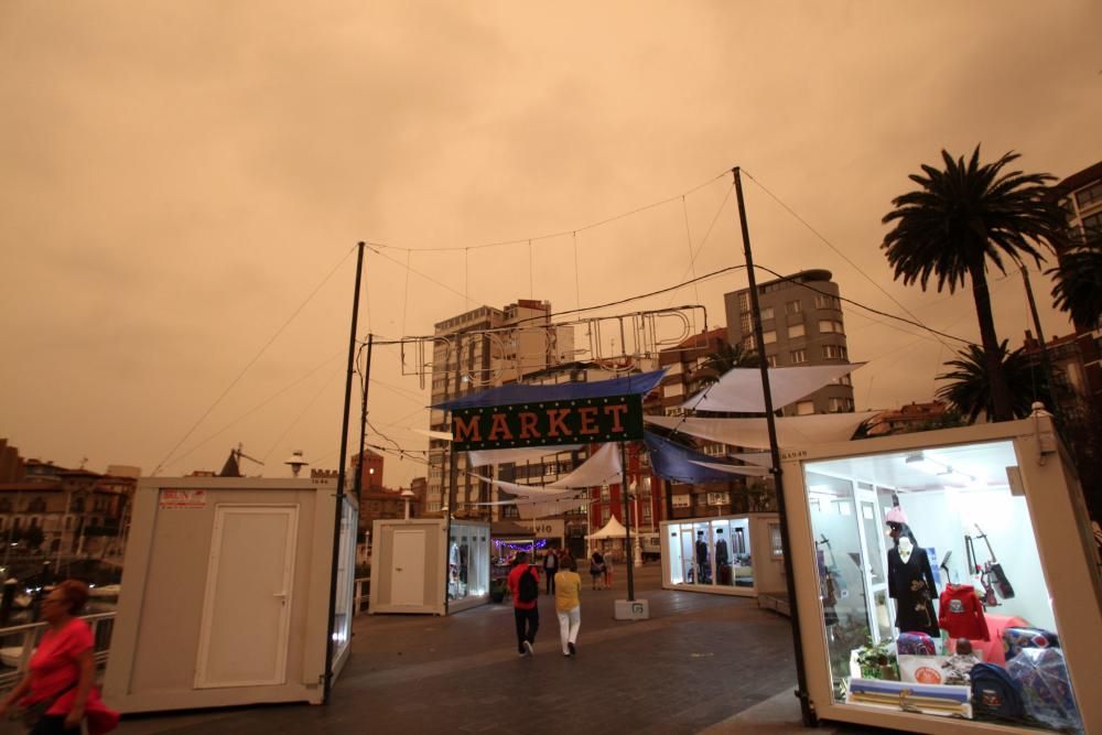 El humo de los incendios llega a Gijón