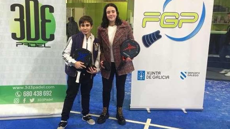 Agustín Fernández y Laia Álvarez, del Fmsport de Silleda.