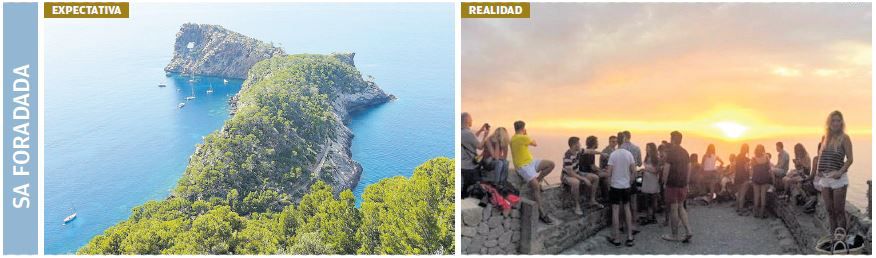 En los «imprescindibles» de qué ver o hacer en Mallorca sale la puesta de sol desde sa Foradada. ¿El resultado? Una muchedumbre móvil en mano invade el mirador (imagen de hace unos años).