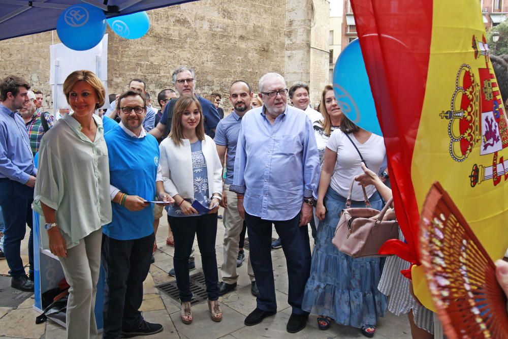 Cospedal en un acto con Nuevas Generaciones del PP valenciano