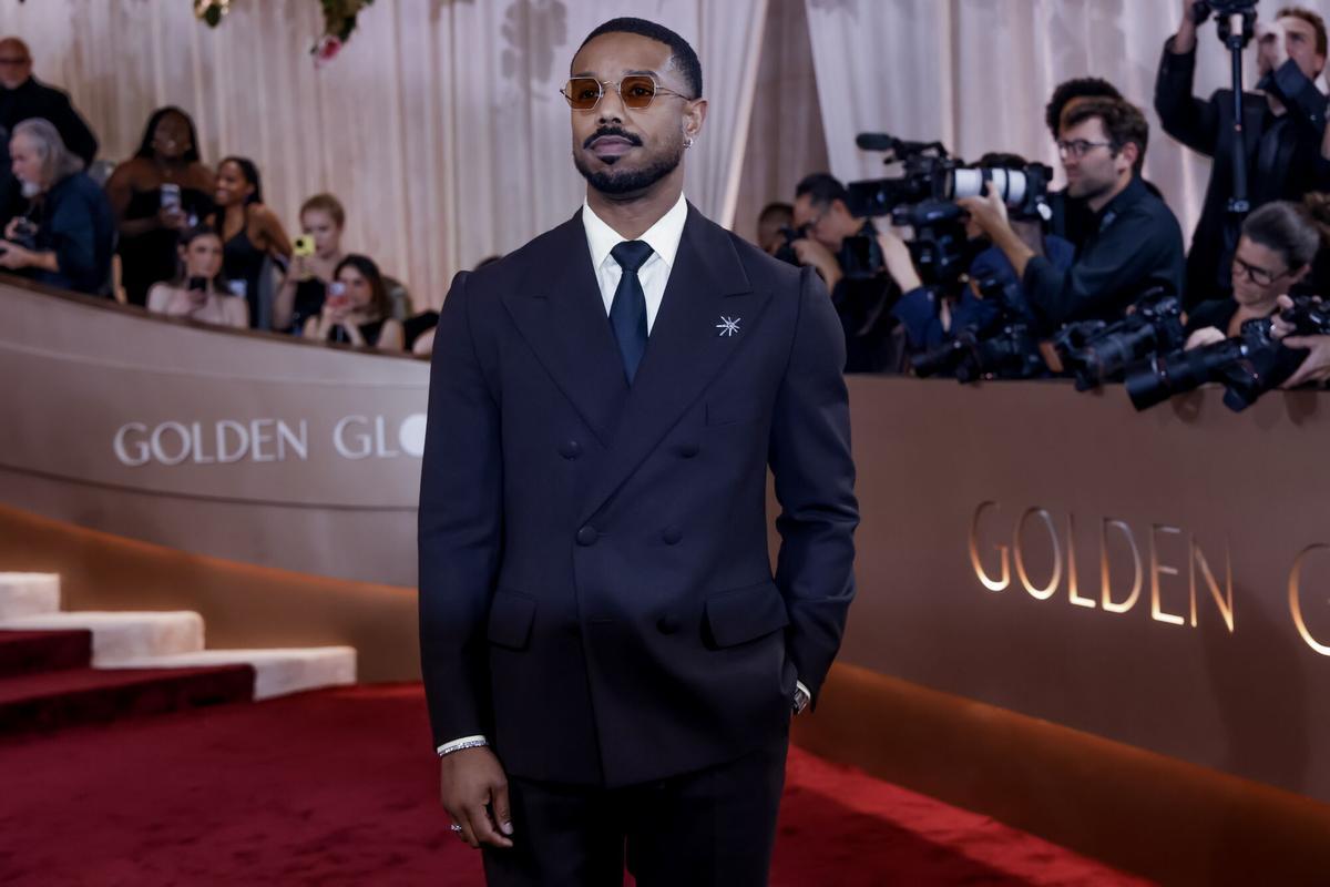 BEVERLY HILLS (United States), 12/01/2026.- US actor and film producer Michael B. Jordan arrives for the 83rd annual Golden Globe Awards ceremony at the Beverly Hilton Hotel in Beverly Hills, California, USA, 11 January 2026. Artists in various film and television categories are awarded Golden Globes by the Hollywood Foreign Press Association. (Jordania) EFE/EPA/JILL CONNELLY