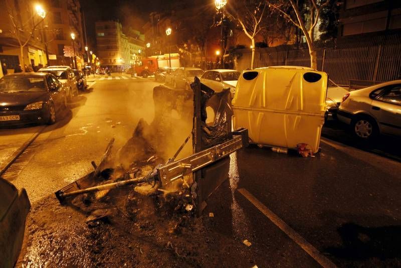 Fotogalería de los incidentes en Zaragoza