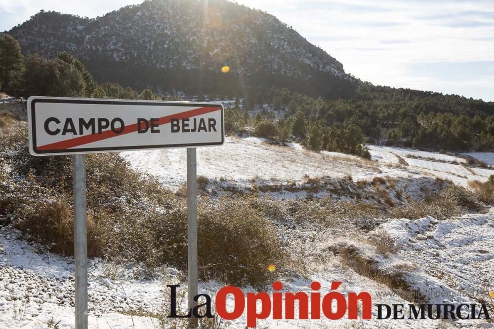 La nieve se deja ver tímidamente en la pedanía mor