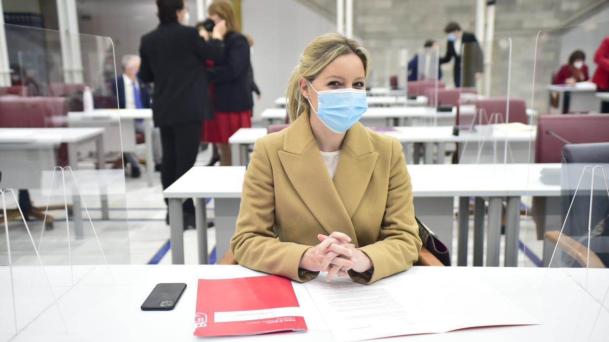 Ana Martínez Vidal, en la Asamblea Regional