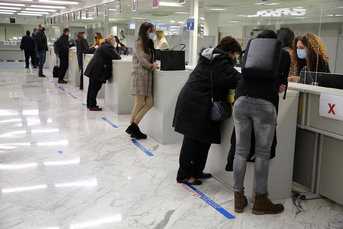 Una oficina de la Agencia Tributaria.