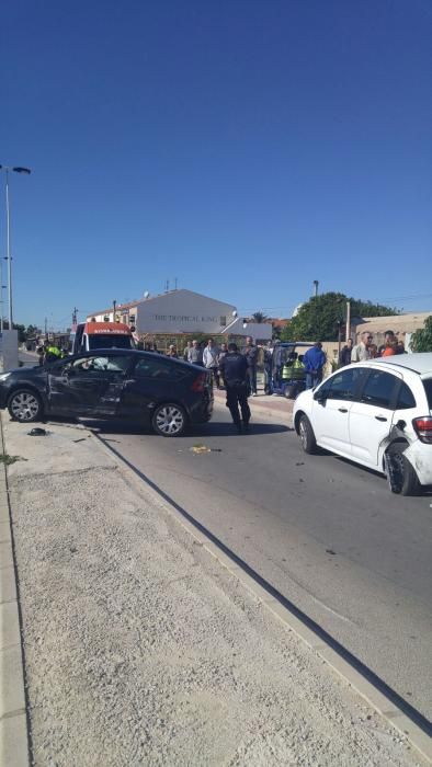 Accidente en la avenida Miguel de Unamuno de Torre