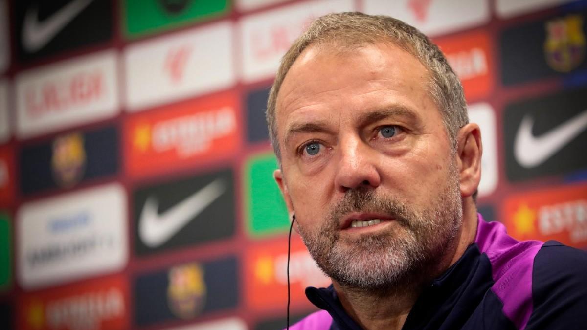 Flick, en la rueda de prensa previa al último partido del año. Foto: SPORT