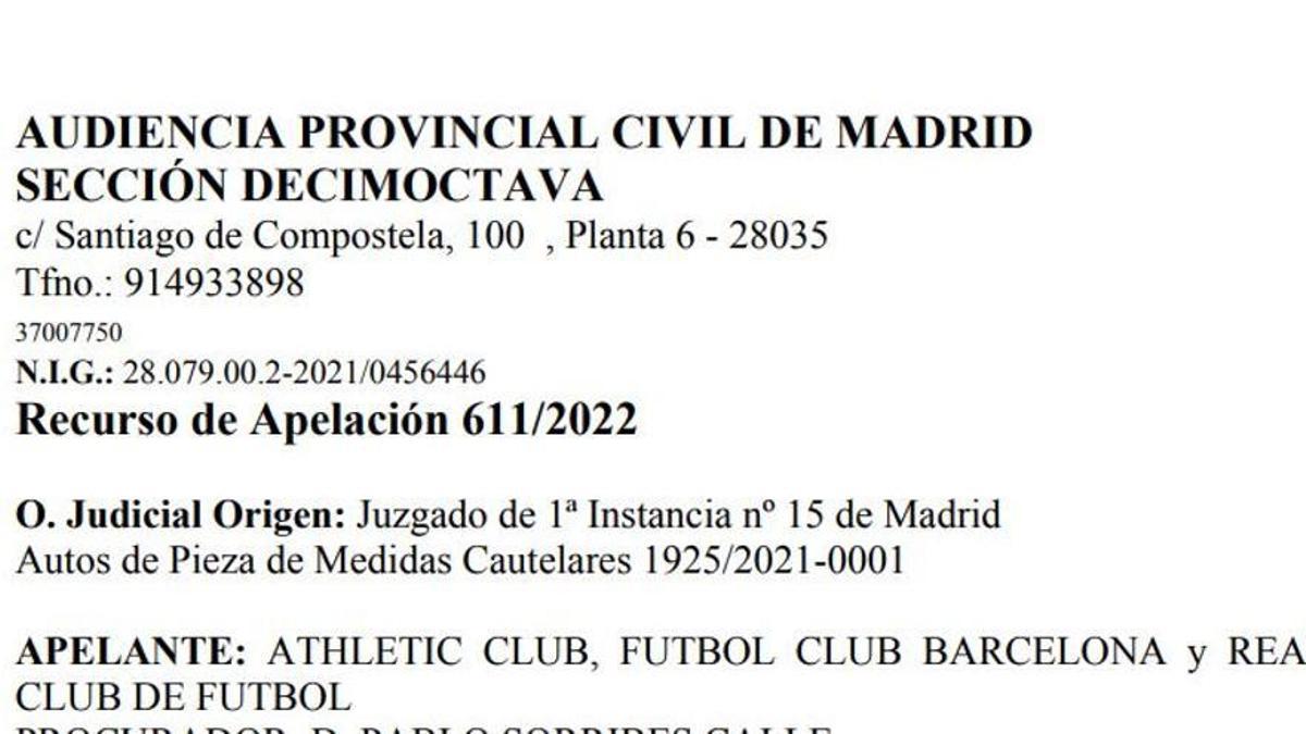 Deneguen les mesures de Barça, Madrid i Athletic contra LaLiga Impuls-CVC