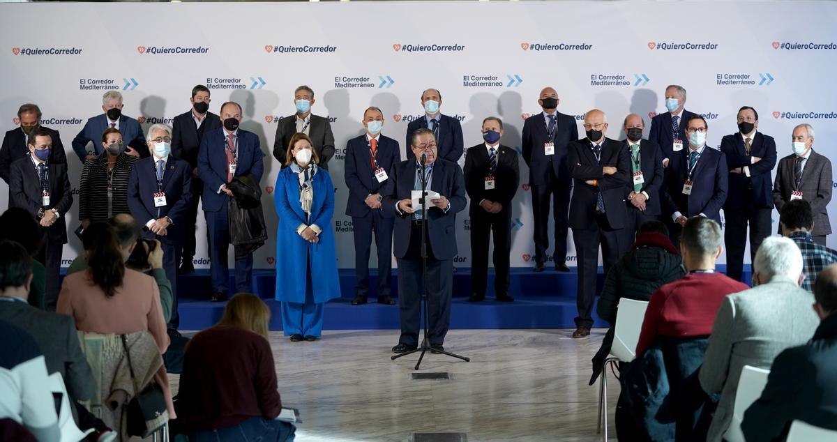 La reivindicación en Madrid del corredor mediterráneo reúne a empresarios y políticos