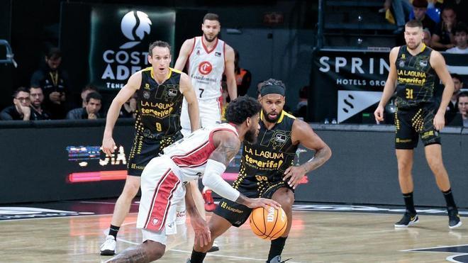 El CB Canarias exhibe su solidez defensiva: encaja 72,33 puntos de media en sus tres últimos partidos de ACB