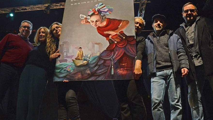 Acto de pesentación del cartel anunciador, ayer en el Auditorio. // Gonzalo Núñez