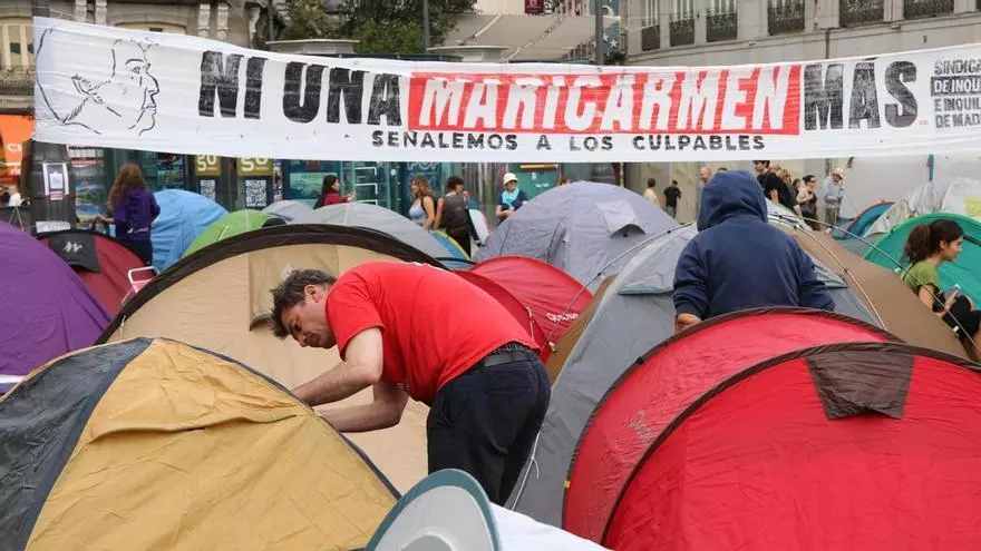VÍDEO | L’acampada de la Puerta del Sol decidirà si es "manté, s'amplia o es trasllada" en funció del contingut del decret d'habitatge
