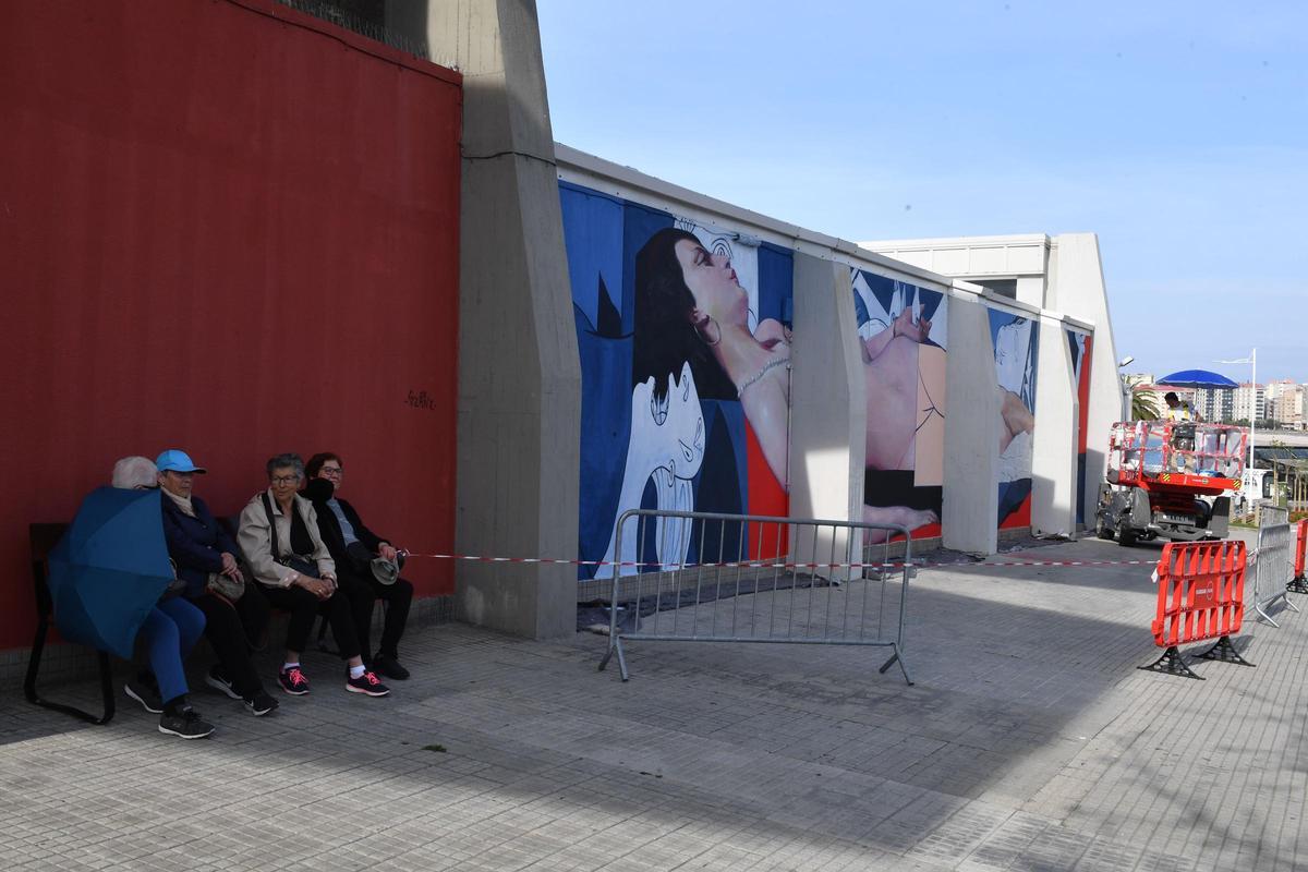 Los nuevos murales de Istmo en A Coruña Los nuevos murales de Istmo en A Coruña