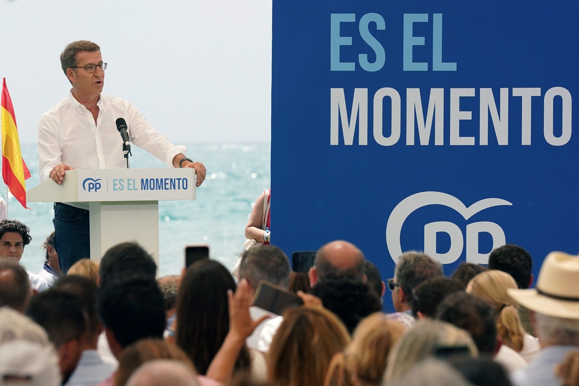 Feijóo cierra en Málaga la campaña del 23J con un mitin en los Baños del Carmen