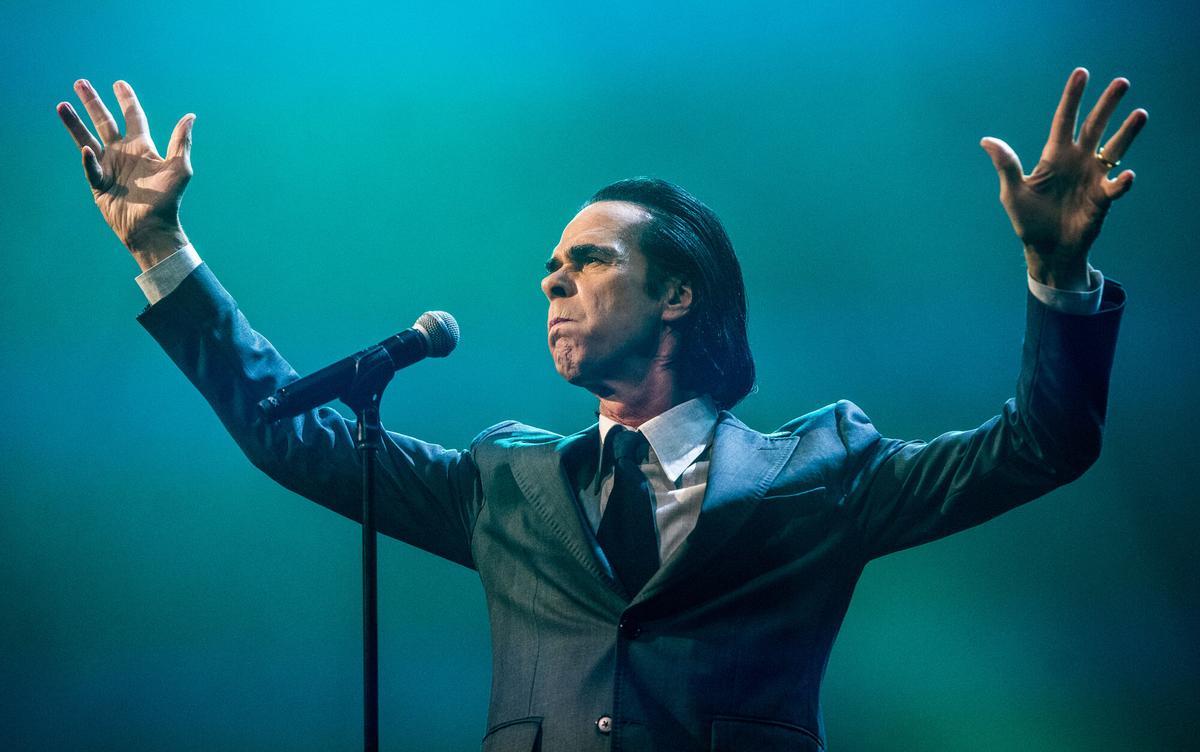 Barcelona 24.10.2024 Concierto de Nick Cave &amp;amp; The Bad Seeds (The Wild God Tour) en el Palau Sant Jordi. FOTO FERRAN SENDRA