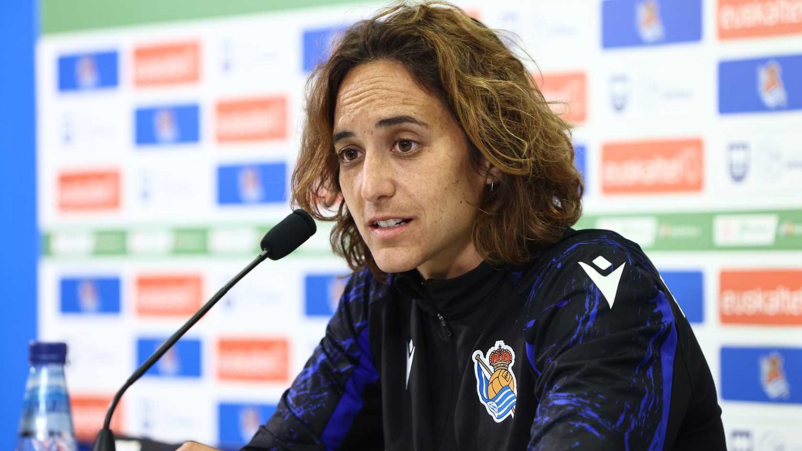 Natalia Arroyo en la rueda de prensa previa al partido ante el FC Barcelona