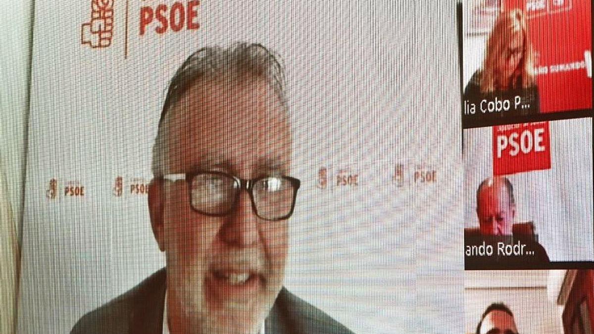 Ángel Víctor Torres, durante su intervención este fin de semana en el Comité Federal del PSOE. |