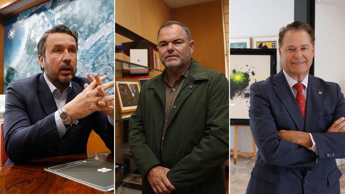 Daniel González, Carlos Paniceres y Félix Baragaño.