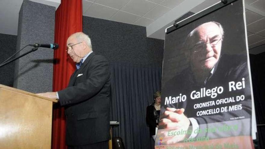 Mario Gallego, el día que fue investido Cronista. // Noé Parga