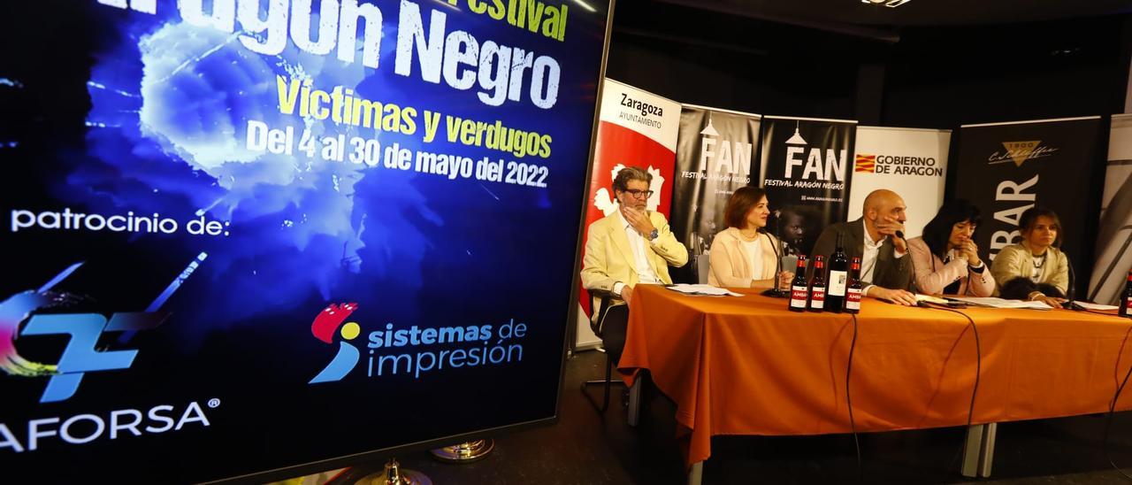 El Festival Aragón Negro se ha presentado este miércoles en el IAACC Pablo Serrano de Zaragoza.