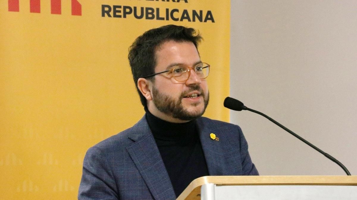 El coordinador nacional de ERC Pere Aragonès advierte que ejercerán la autodeterminación si la mesa de diálogo no avanza.