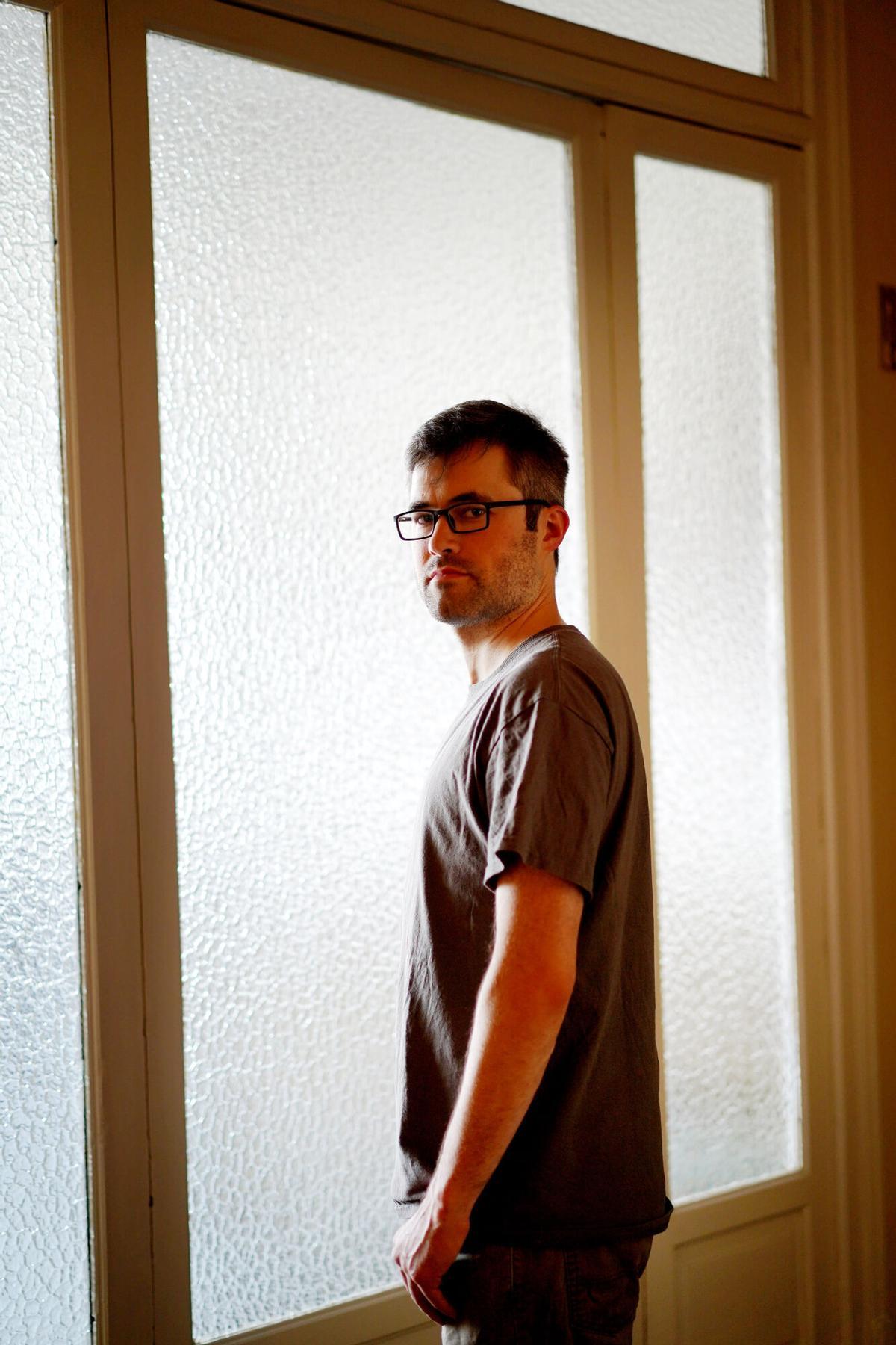 El historiador Mark Bray, autor del libro 'Antifascista', durante una visita a España en 2019.